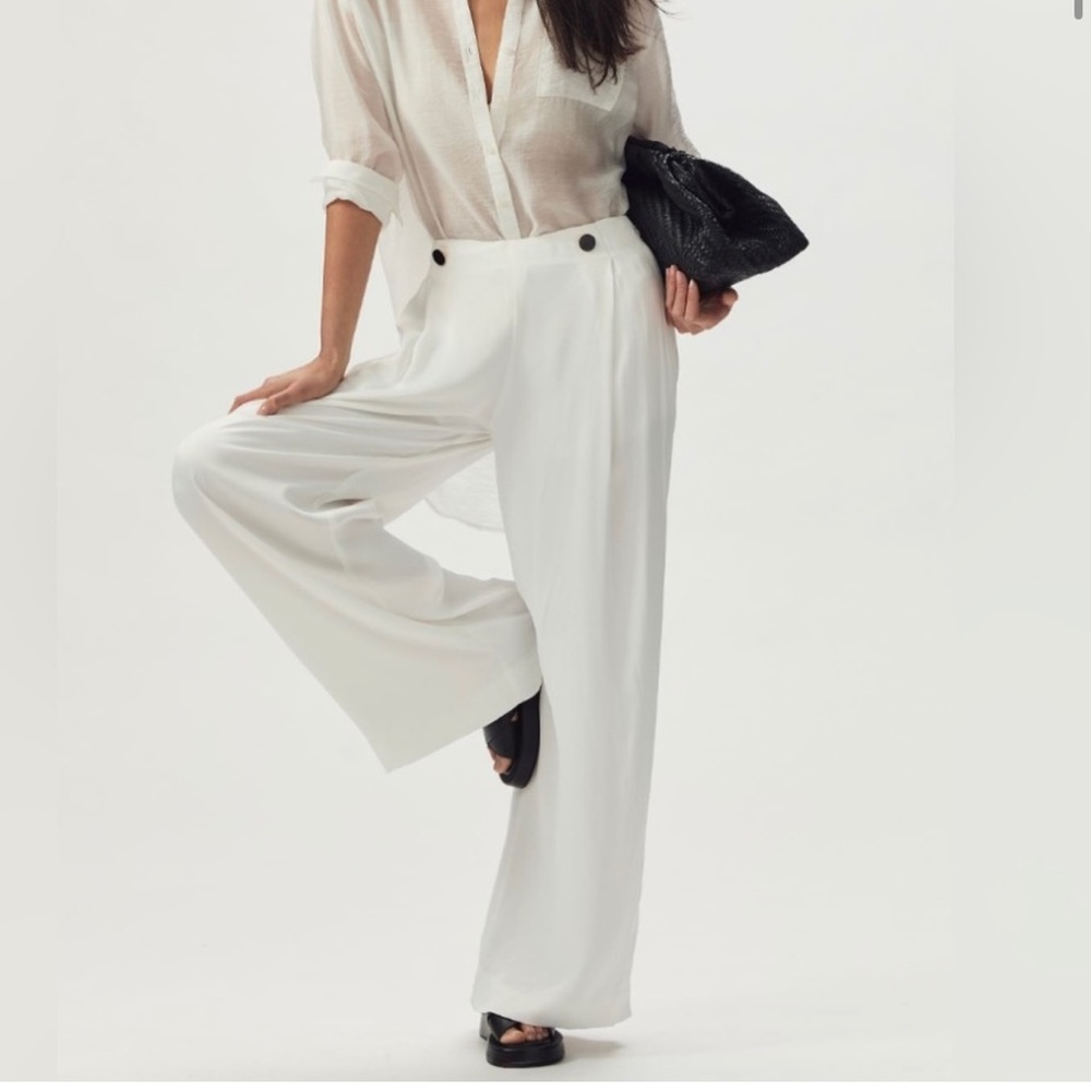 NWT anthropologie Maeve shine sailor pants 6 - Picture 2 of 9